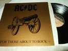 AC/DC : FOR THOSE ABOUT TO ROCK LP 1981 ATLANTIC 50851 GERMANY