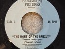 The Night Of The Grizzly Rare Vinyl Radio Spot
