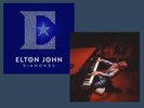 Elton John Signed Diamonds Double LP Vinyl SIGNED ART CARD