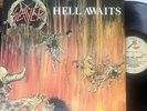 SLAYER - HELL AWAITS - ORIGINAL 1985 US COMBAT/METAL BLADE LP vinyl album VG+/VG