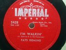 FATS DOMINO I'm Walkin'/I'm In The Mood For Love IMPERIAL 5428 E- 78RPM HEAR