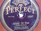 78 rpm Perfect 14547, Kansas City Five, Growing Old Jake's Weary Blues, jazz V