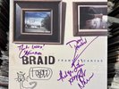 Braid - Frame and Canvas SIGNED VINYL LP ALBUM w/ Ticket Stub EX