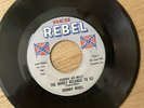 Vintage Rebel Label 45 RPM The Money Belongs To Us By Johnny Rebel