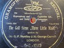 78Rpm Music Hall / Comic 'Mr G P Huntley Geo Carroll 'The Golf Scene' G&T