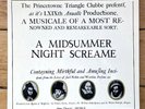 Princeton Triangle Club 1961 A Midsummer Night Screame  LP RA 101