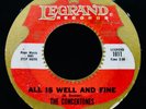 THE CONCERTONES: Just One More Time + All Is Well And Fine Rock 45 LEGRAND #1011