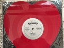 Heart WTF Red heart Shaped Vinyl Record Single 2010 Magic Man Live