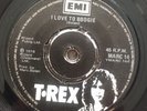 V RARE Marc Bolan T REX M14 Black Lunar Label I Love To Boogie Translucent Vinyl
