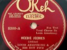 LOUIS ARMSTRONG & HIS HOT FIVE  OKEH  Heebie Jeebies/ Muskrat Ramble  CELAN COPY