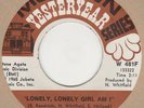 Velvelettes Lonely Lonely Girl Am I Motown Yesteryear W 481F Soul Northern Motow
