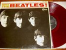 MEET The BEATLES  Japan RED colored vinyl MONO LP Odeon OR-7041