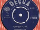 60s Girl Pop BOBBIE MILLER everywhere I go Rare 1966 UK 7