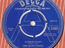60s Pop THE QUOTATIONS alright baby 1964 UK Demo Promo 7