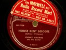 JOHNNY WILLIAMS (JL Hooker)  Wandering Blues/House Rent Boogie-GOTHAM 506 78 RPM