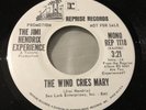 JIMI HENDRIX the Wind Cries Mary-mono/ Stereo Promo 45 Reprise REP 1118 M-