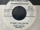 Northern soul   Porgy And The Monarchs ‘my Heart Cries For You ‘ Us Promo Orig