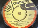 ROMEO & THE EMOTIONS-DON'T WANT TO LET YOU GO/I CAN'T DO NO MORE-RARE ROCKSTEADY