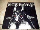 BATHORY S/T LP 1985 COMBAT WHITE GOAT RED EYES MX 8050 GREEN LBL INSERT YELLOW