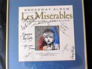 LES MISERABLES Broadway Album COVER w/Artist Autograph Framed 17