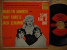 MARILYN MONROE Some Like It Hot / I Wanna Be Loved...+2 EP 45 7