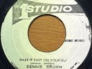 DENNIS BROWN Make It Easy On Yourself My Brethren STUDIO ONE FCD7476 JA EX-