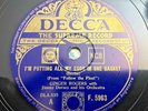 GINGER ROGERS with JIMMY DORSEY Let Yourself Go/Putting Eggs - 1936 UK DECCA 78