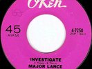 Northern Soul-Major Lance-Investigate-original US Okeh label VG++ plays great