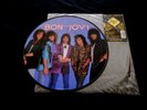 BON JOVI/PICTURE DISC LIMITED/SLIPPERY WHEN WET/MERCURY/USA PRESS LP 1986