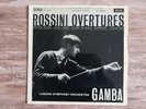 ROSSINI OVERTURES LONDON SYMPHONY ORCHESTRA GAMBA DECCA SXL 2266 WBG ED2 STEREO