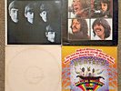 4 Beatles LP Album Jackets Only: First Let It Be White Magical Mystery Tour