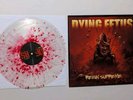 Dying Fetus ‎Reign Supreme LP Clear RED splatter  COLORED Vinyl Album Very Rare