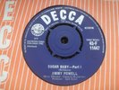 JIMMY POWELL: SUGAR BABY (BABE) 1962 DECCA 45RPM EX/EX+ LABEL VARIATION