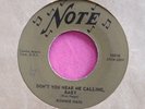 RONNIE HAIG - Don't You Hear Me Calling Baby - 45 rpm - Note 10010