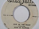 KEN & NORMA Give Me The The Right STUDIO ONE Reggae 7