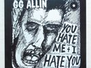 GG Allin - You Hate Me + I Hate You LP Jabbers Scumf*cks Strip Search MC2 Punk