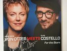 SIGNED Elvis Costello Anne Sofie von Otter very rare For The Stars 2001 EU vinyl