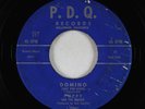 Rockabilly 45 - Poppy & The Savoys - Domino/Slappin' Rods And Leaky Oil - P.D.Q.