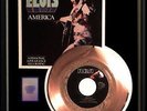 ELVIS PRESLEY AMERICA GOLD RECORD  FRAMED 45 RPM RARE NON RIAA AWARD