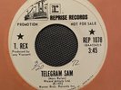 T. REX - TELEGRAPM SAM / CADILLAC, REPRISE REP 1078, PROMO, 45 RPM, 1972, NM