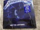 Metallica Ride The Lightning 40th Anniversary Blue Splatter Vinyl In Hand