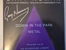 GARY NUMAN  DOWN IN THE PARK  METAL (LIVE)  SIGNED COLOURED VINYL 7