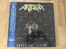 Anthrax Among The Living 1987 LP Japan Press OBI Polyster/ Island Records