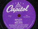 Rare Jazz 78 - Miles Davis - Boplicity - Capitol Records # 60011
