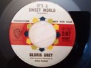 GLORIA GREY RARE NORTHERN SOUL 45 It's A Sweet World WB PROMO NEAR MINT