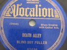 RARE BLIND BOY FULLER DEATH ALLEY 78RPM VOCALION O3420 E