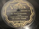 CHILI FOLK South American LOS CUATRO HUASOS Victor 80545 Chilean 78 RPM Record