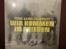 FEINE SAHNE FISCHFILET „WIR KOMMEN IN FRIEDEN“ LP SIGNIERT VINYL GELB