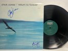 CHICK COREA AIRTO MORERIA RETURN TO FOREVER 1975 LP ECM 1022 JAZZ SIGNED