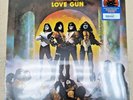 KISS - LOVE GUN Tangerine/Aqua Splatter Vinyl Record 